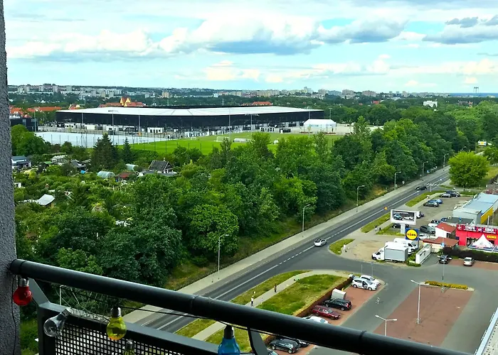 Sky View Santocka Апартаменты Щецин